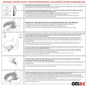 Volkswagen Passat B6 Mirror Cover - Omac - Bat Model - Gloss Piano Black - '05-'10